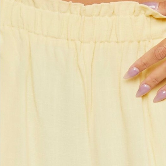 Linen blend paper bag pants - Picture 6 of 9